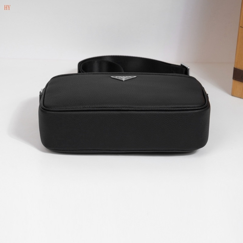 Pra*a saffiano leather shoulder bag