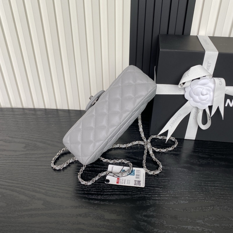 Ch**el - mini rectangular top handle classic flap bag