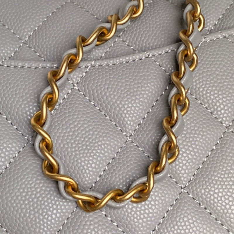 Ch**el - mini rectangular top handle classic flap bag