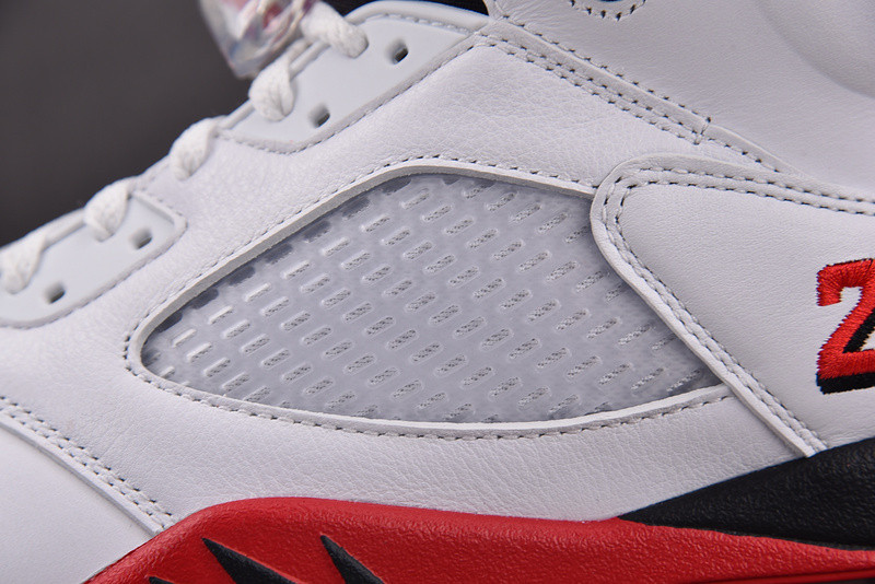 Air Jordan 5 Fire Red Black Tongue 2025 HQ7978-101
