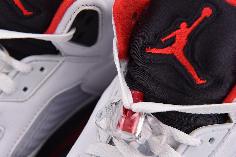 Air Jordan 5 Fire Red Black Tongue 2025 HQ7978-101